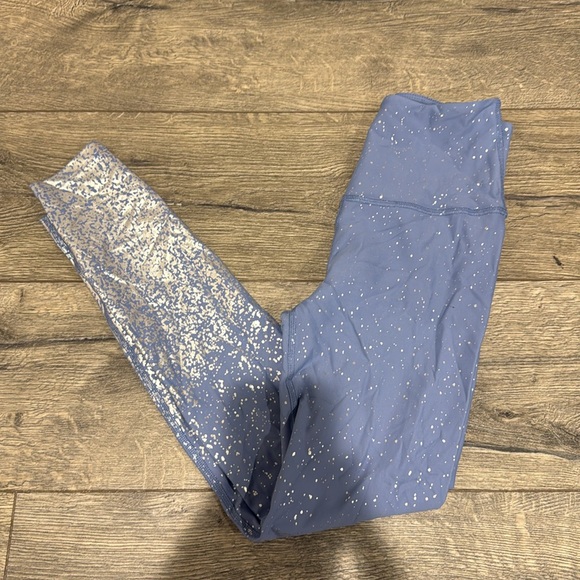 • Beyond Yoga • Women’s Alloy Ombré High-Waist Leggings Blue / Silver Small - Picture 3 of 5
